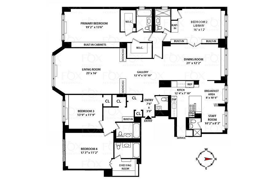 Floorplan for 60 East End Avenue, 9C