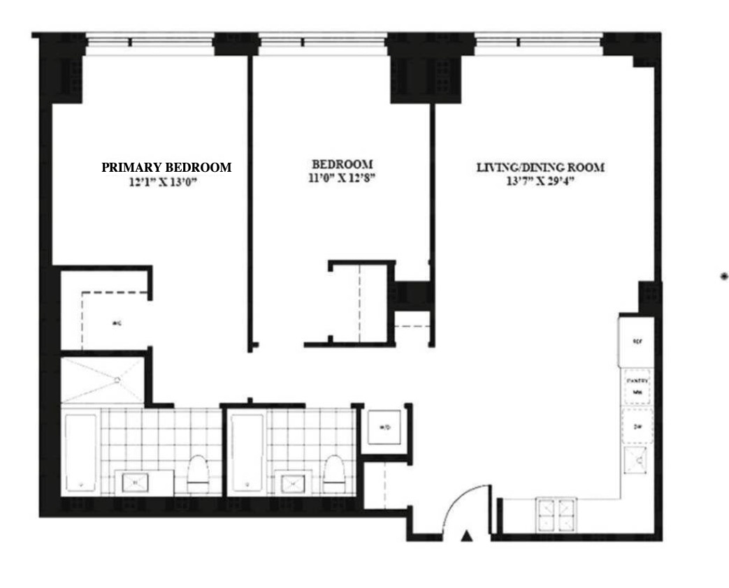 Floorplan for 540 West 28th Street, 8B