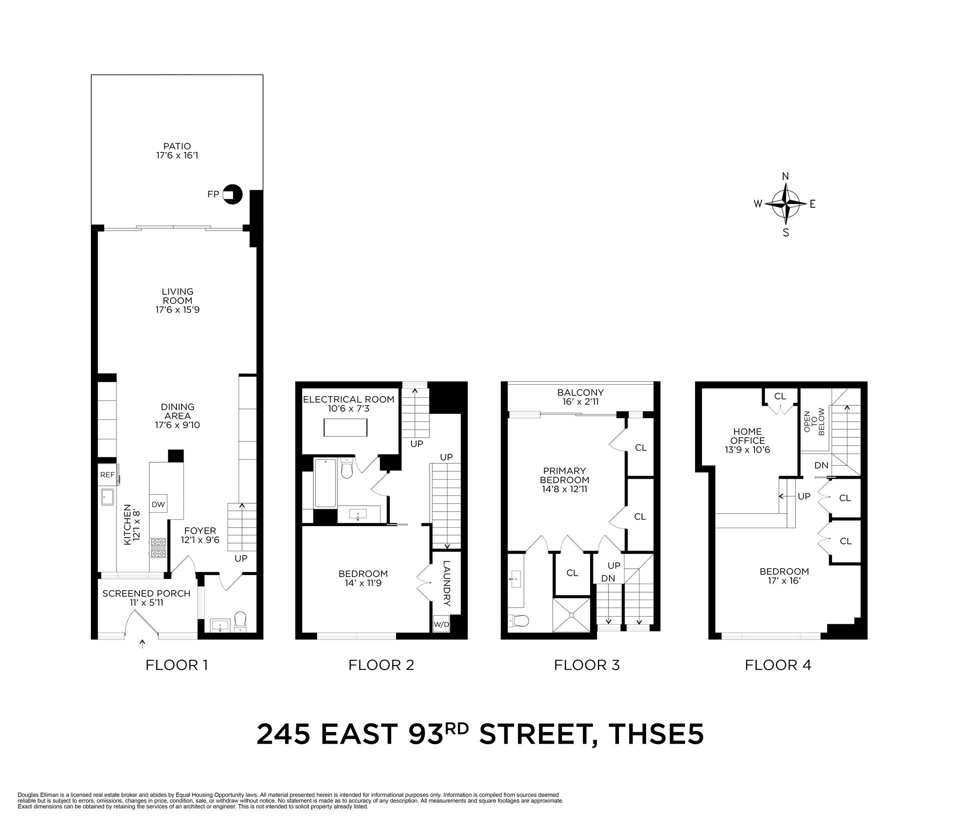 Floorplan for 245 East 93rd Street, THSE5
