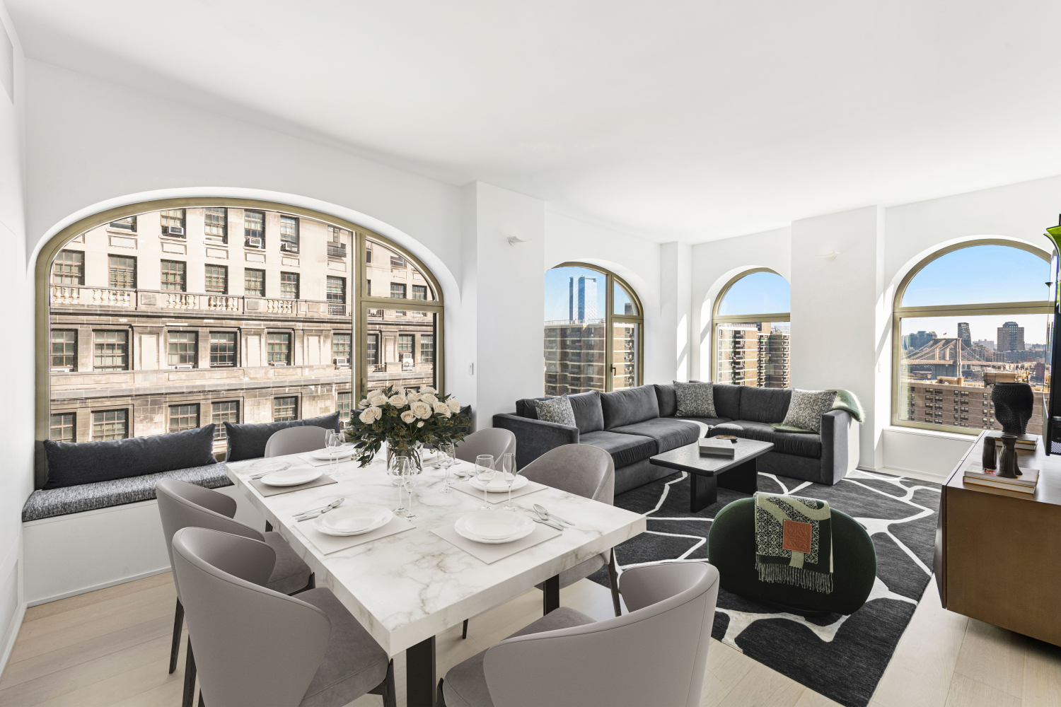 130 William Street 21B, Lower Manhattan, Downtown, NYC - 3 Bedrooms  
2 Bathrooms  
5 Rooms - 