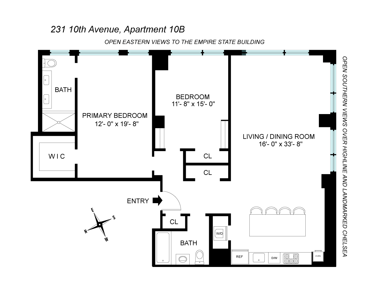 Floorplan for 231 10th Avenue, 10B