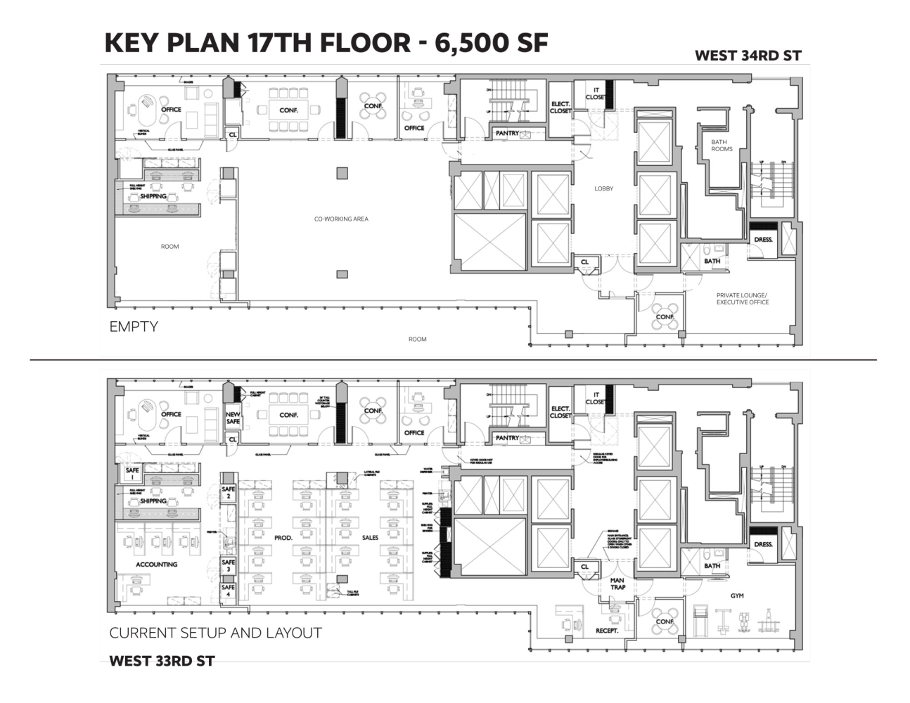 Floorplan for 131 West 33rd Street, PH17