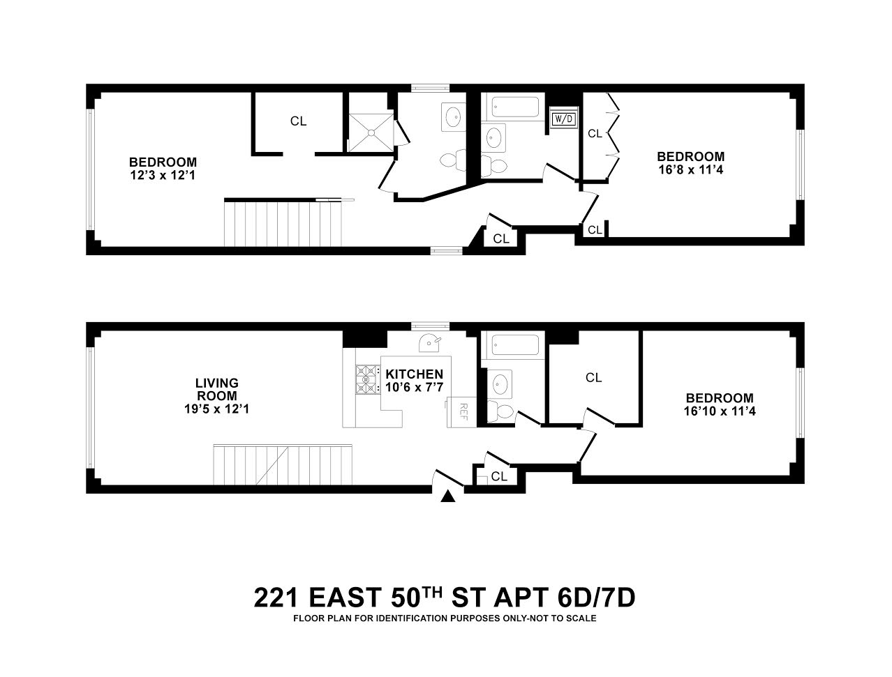 Floorplan for 221 East 50th Street, 6D7D