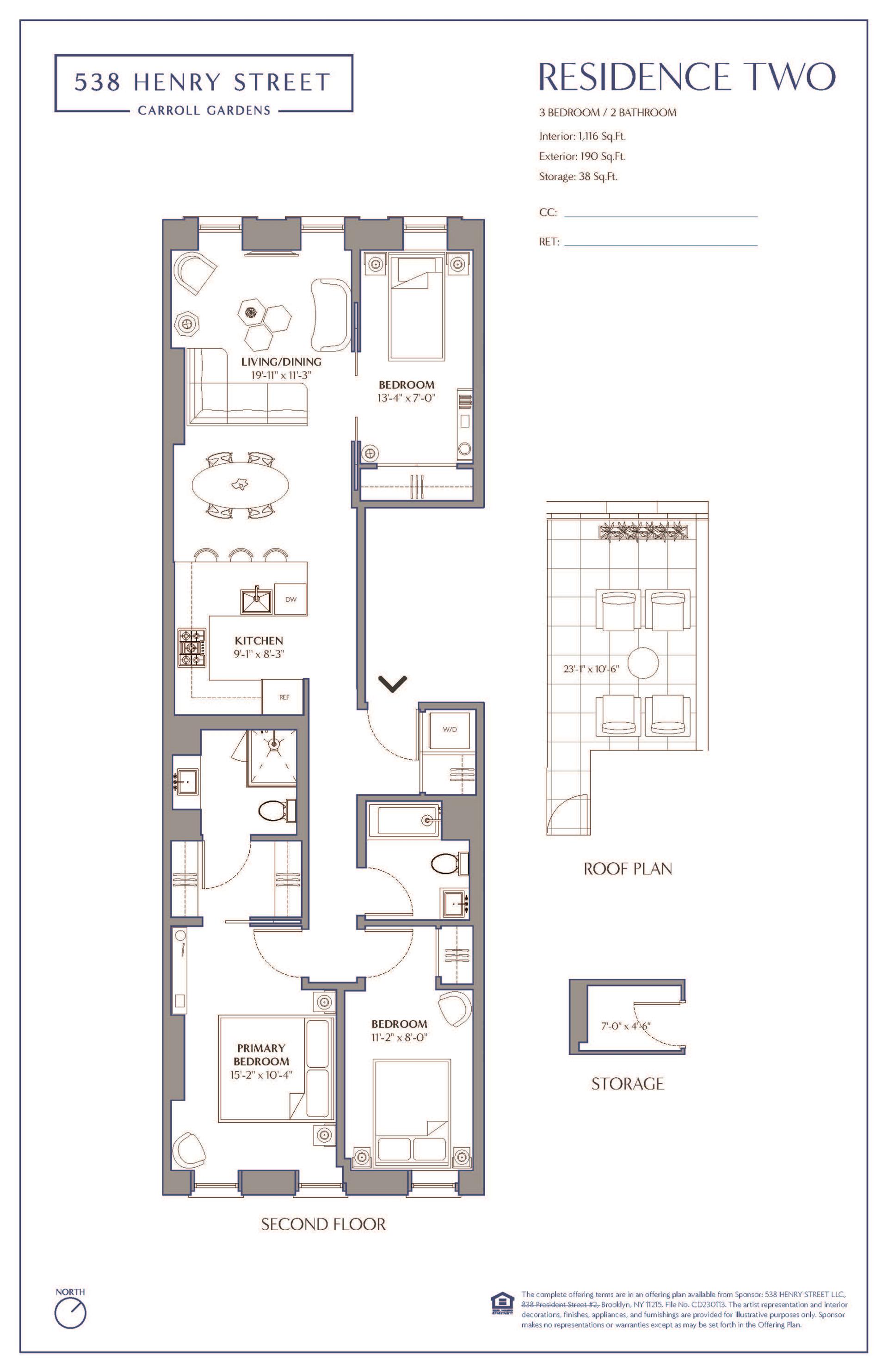 Floorplan for 538 Henry Street, 2