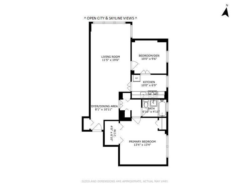 Floorplan for 210 East 15th Street, 14B