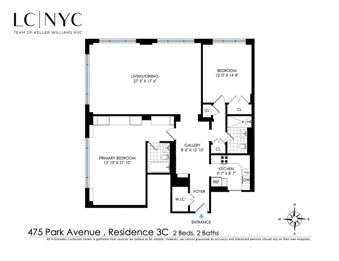 Floorplan for 475 Park Avenue, 3C