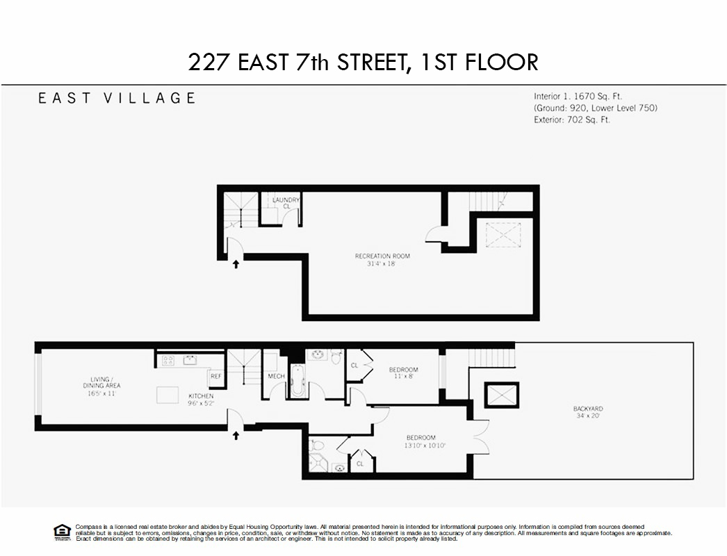 Floorplan for 227 East 7th Street, 1