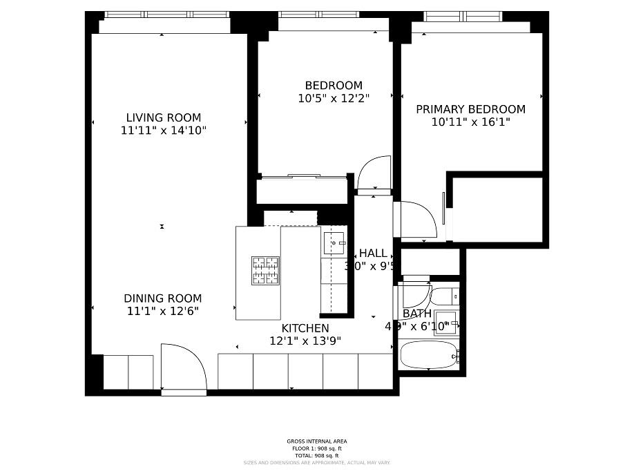 Floorplan for 200 East 84th Street, 5-D