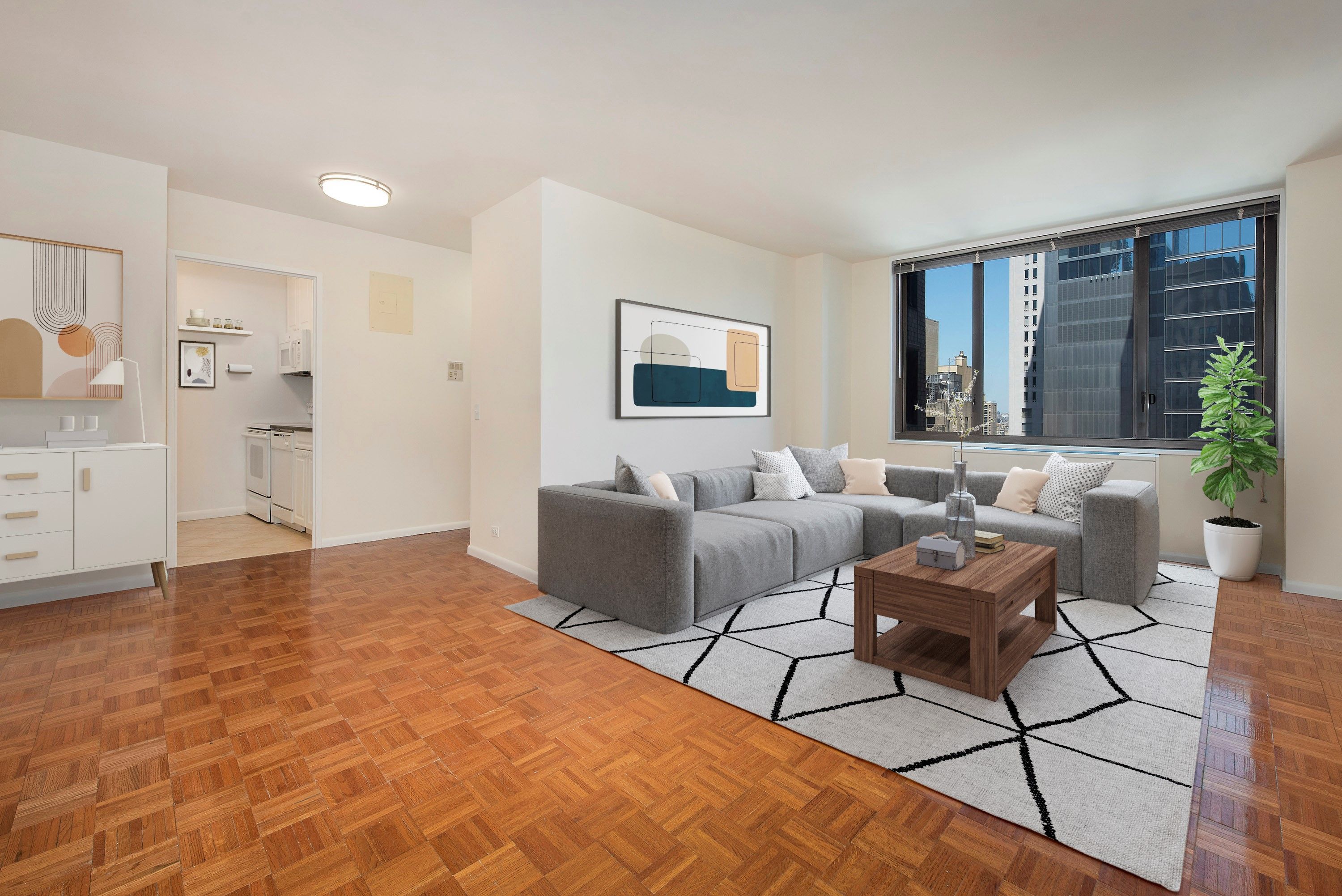 211 West 56th Street A-08, Midtown West, Midtown West, NYC - 1 Bedrooms  
1 Bathrooms  
3 Rooms - 