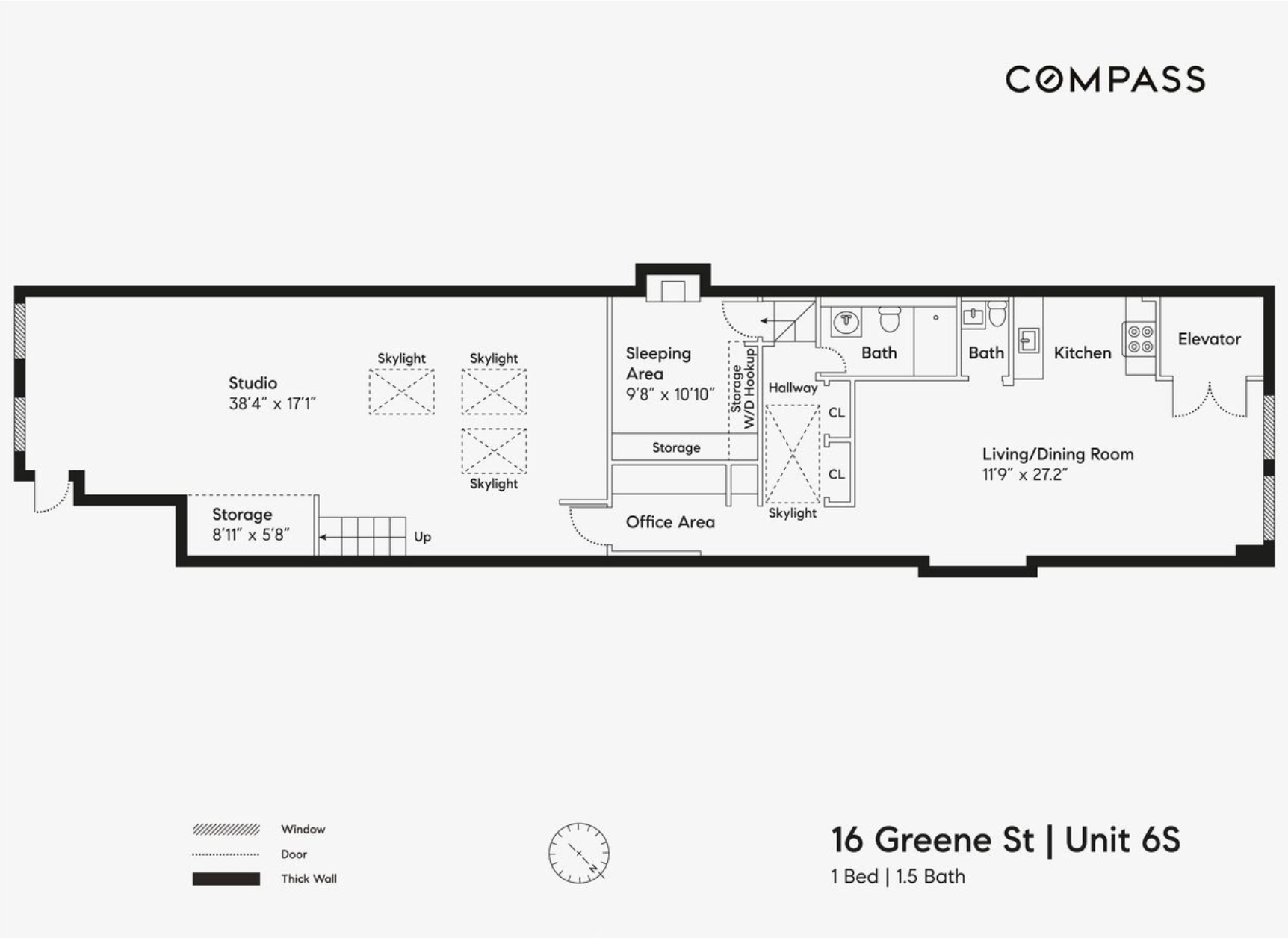 Floorplan for 16 Greene Street, 6S
