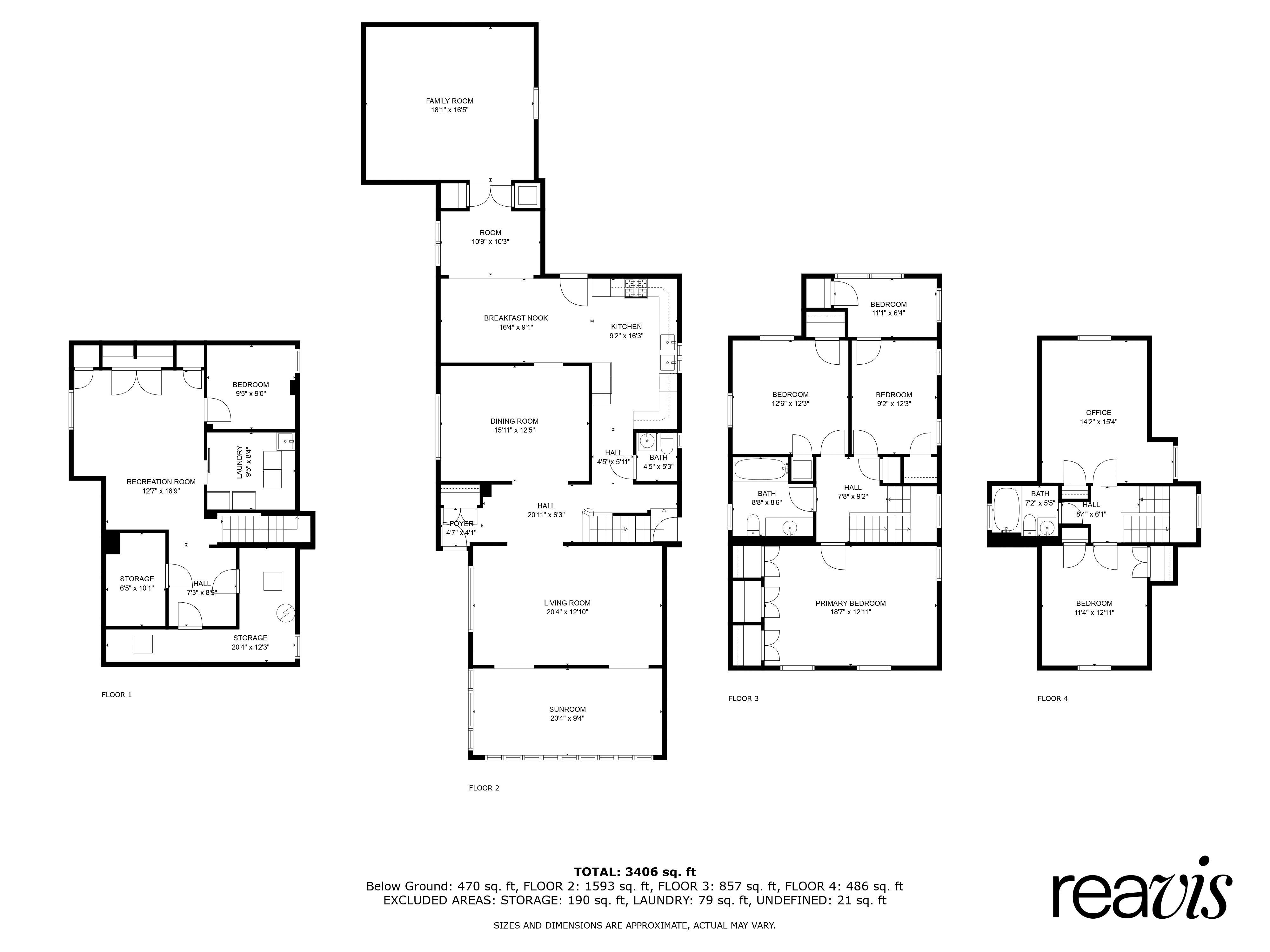 Floorplan for 1259 East 21st Street