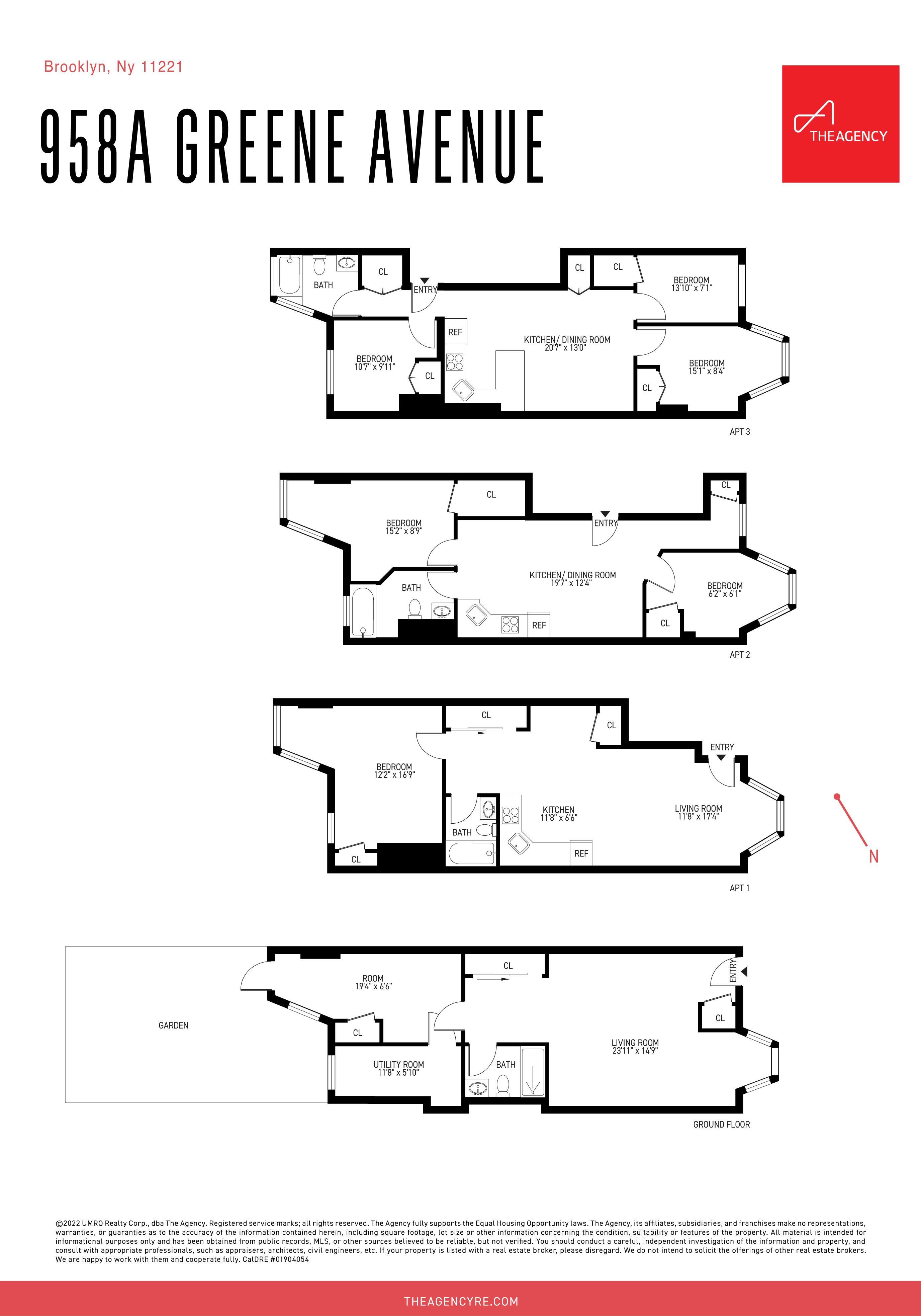 Floorplan for Greene Avenue