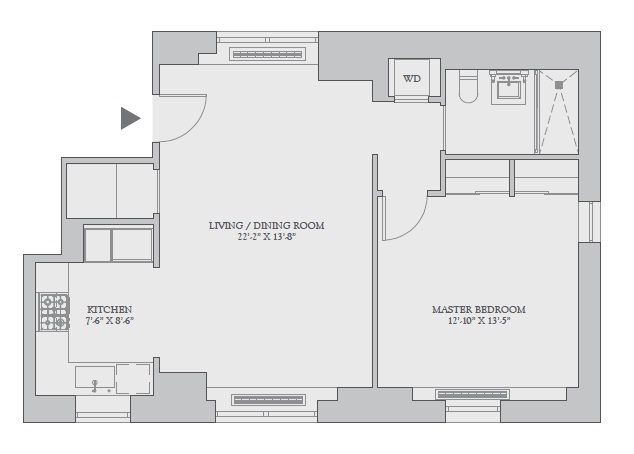 Floorplan for 1212 5th Avenue, 2C