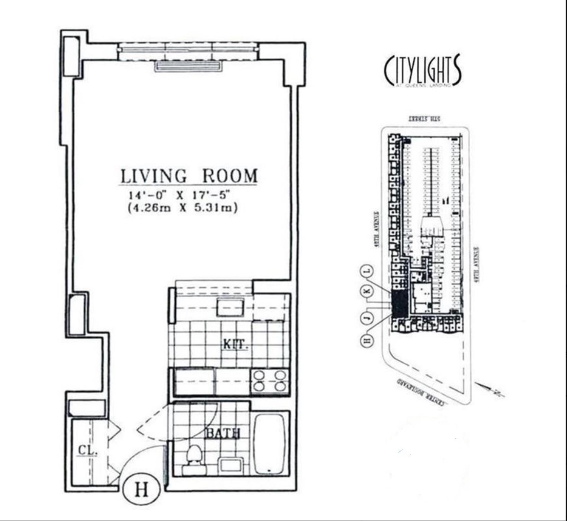 Floorplan for 4-74 48th Avenue