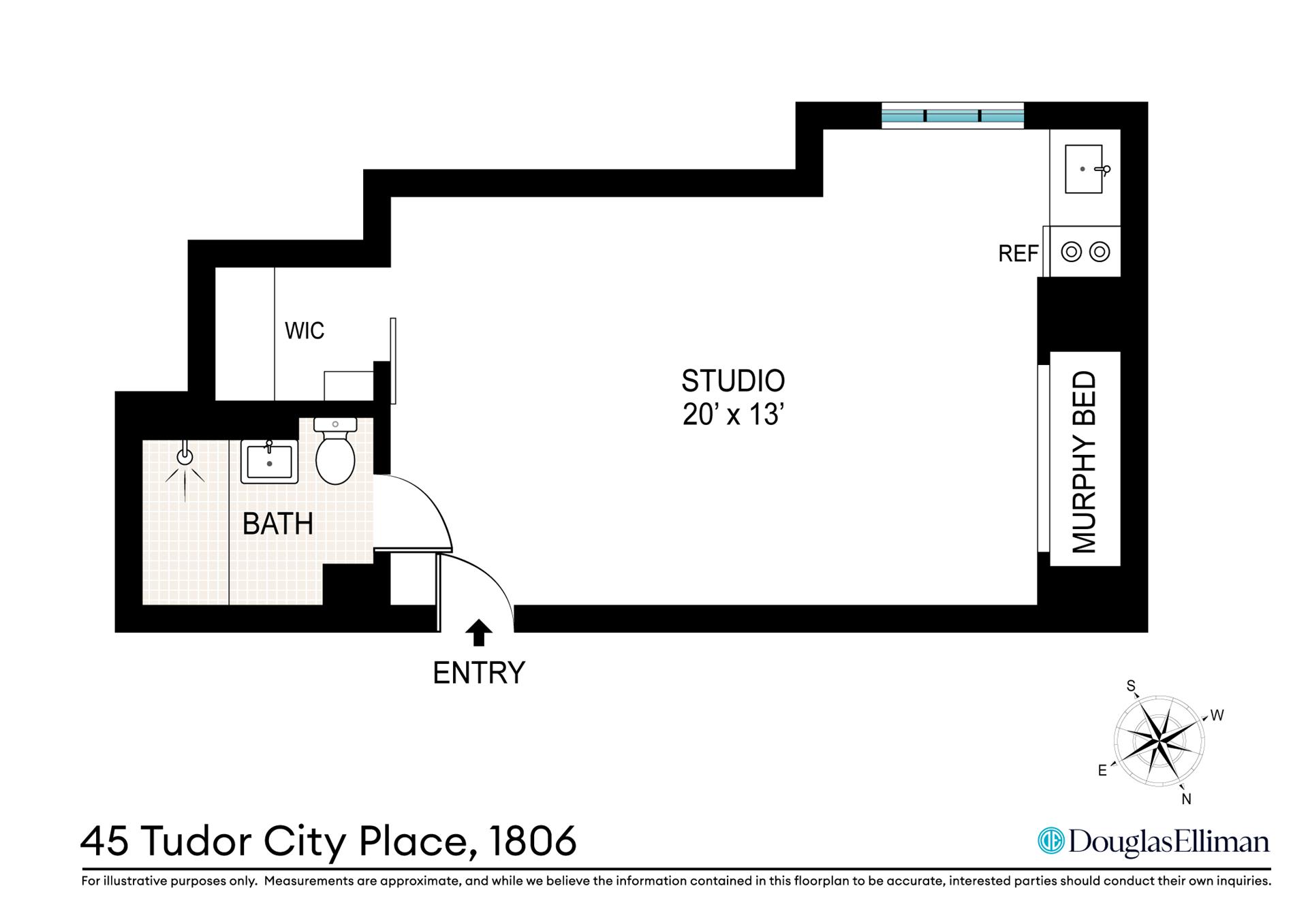Floorplan for 45 Tudor City Place, 1806
