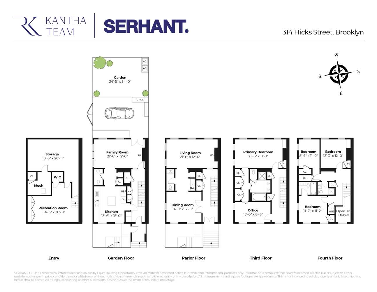 Floorplan for 314 Hicks Street