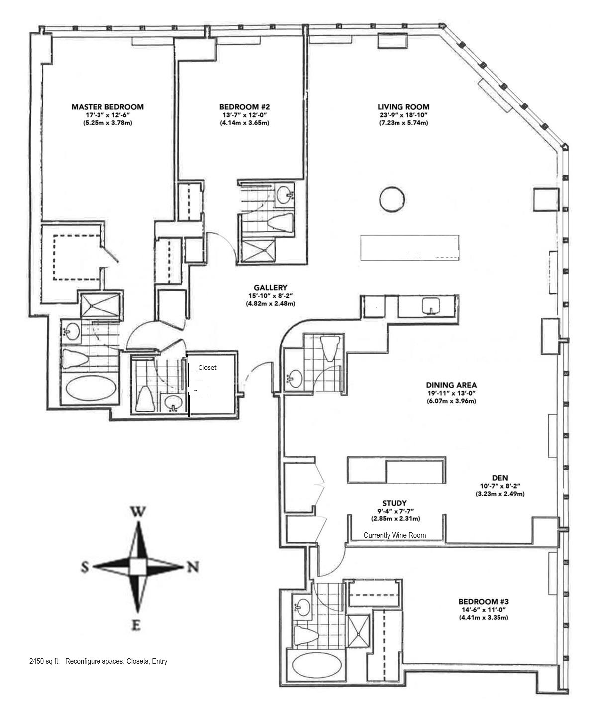 Floorplan for 160 West 66th Street, 42AB