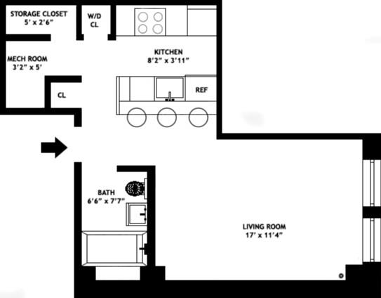 Floorplan for 11 East 36th Street, 303