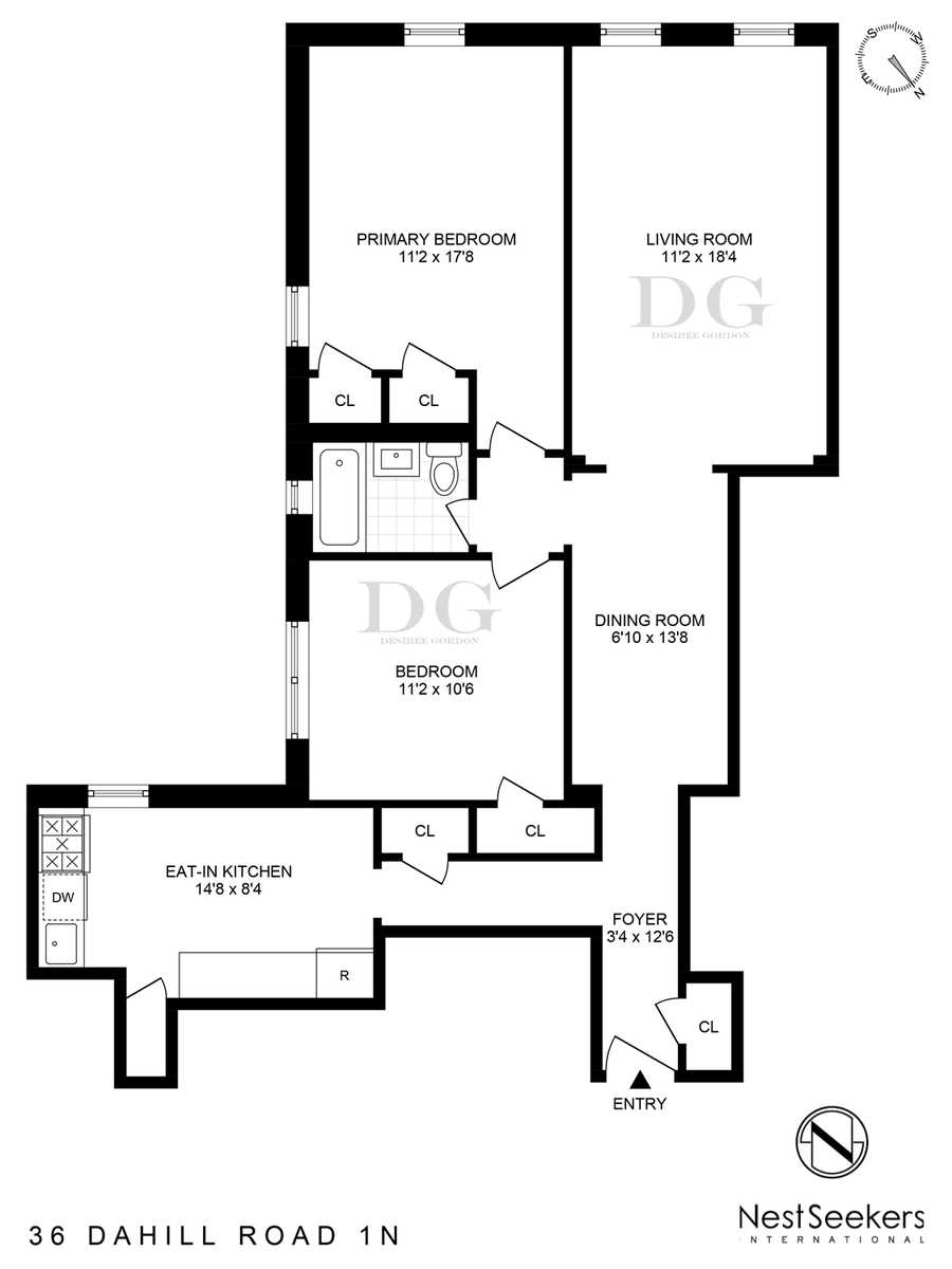 Floorplan for 36 Dahill Road, 1-N