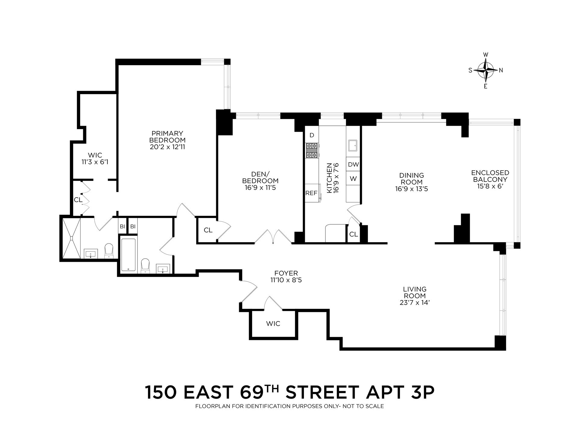 Floorplan for 150 East 69th Street, 3P