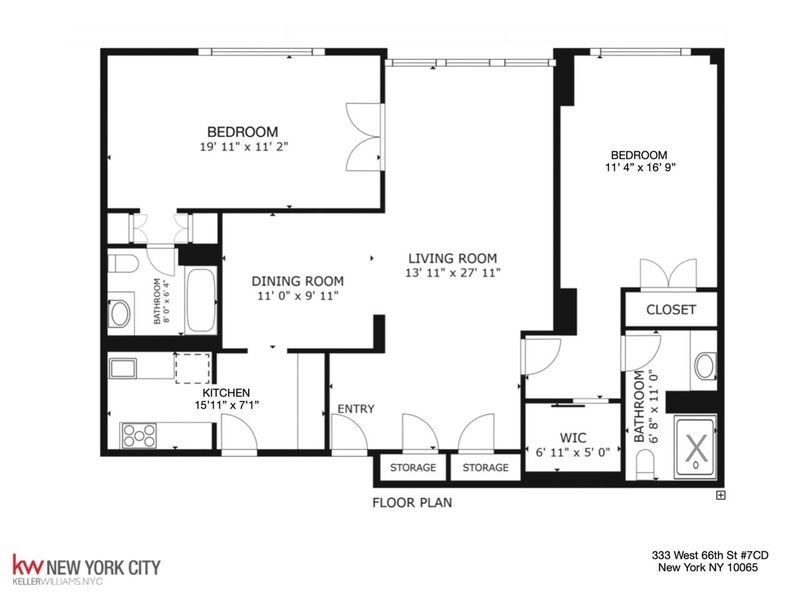 Floorplan for 333 East 66th Street, 7CD