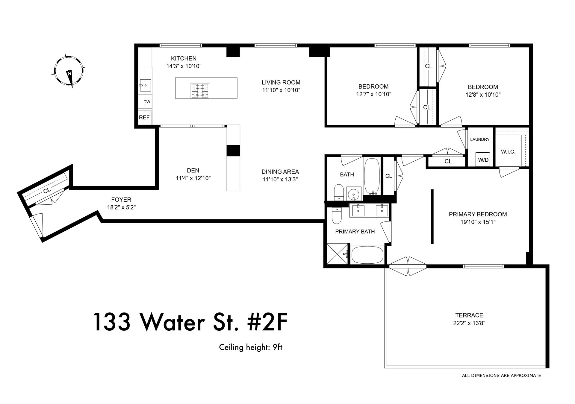 Floorplan for 133 Water Street, 2F