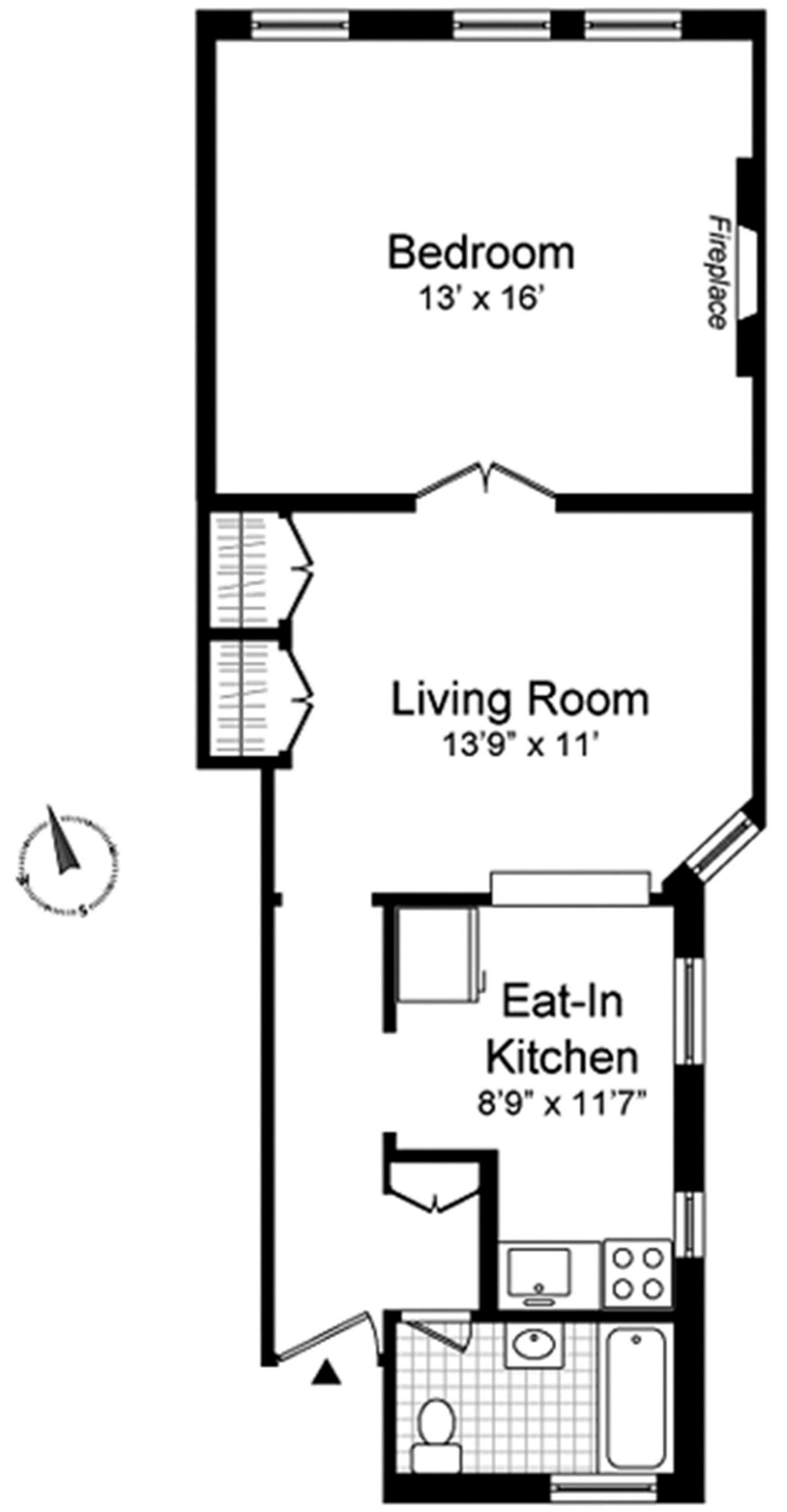 Floorplan for 436 East 58th Street, 3A
