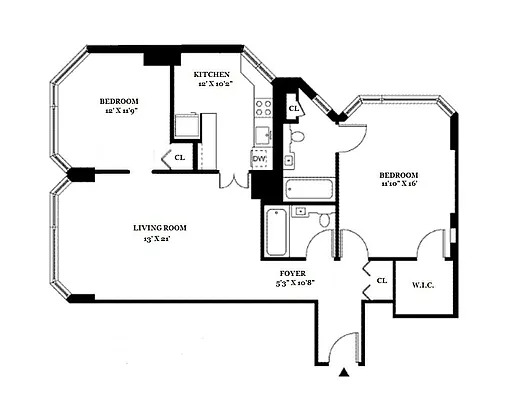 Floorplan for 200 East 32nd Street, 4E