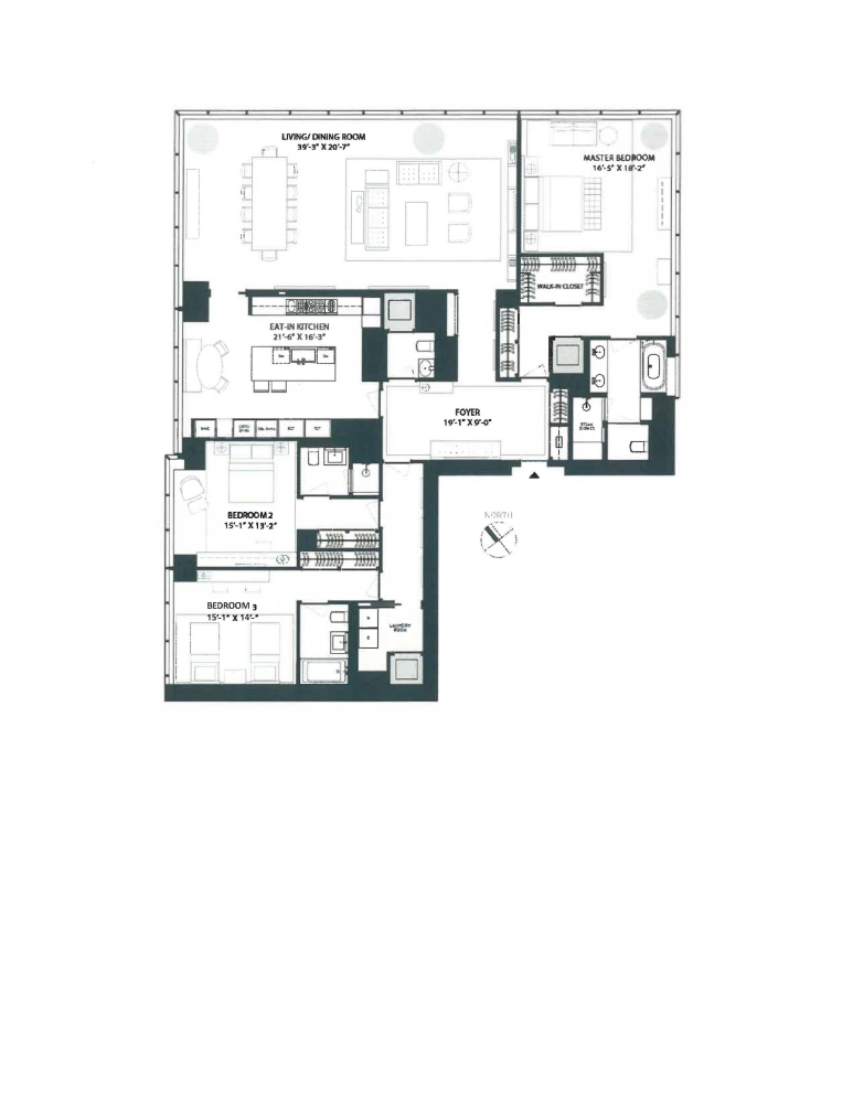 Floorplan for 157 West 57th Street, 46A