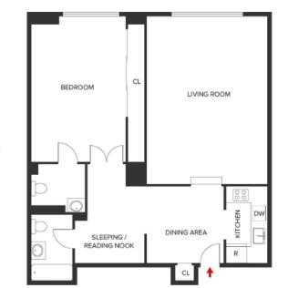 Floorplan for 150 Central Park, 604