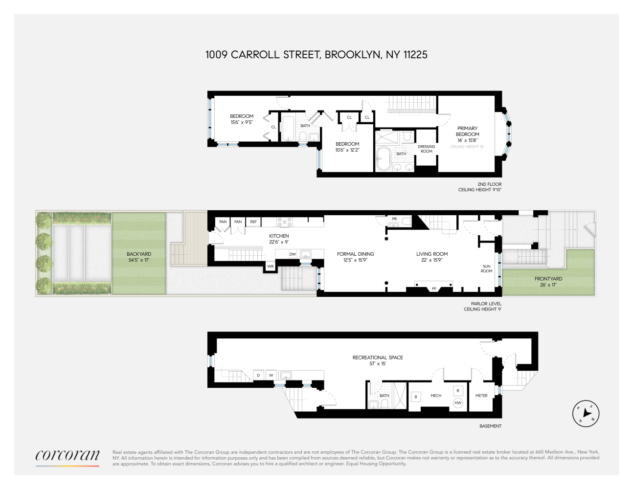 Floorplan for 1009 Carroll Street