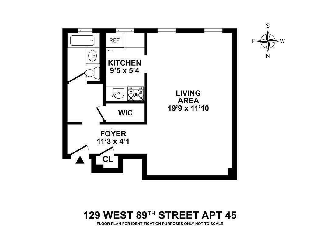 Floorplan for 129 West 89th Street, 61