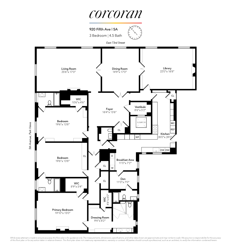 Floorplan for 920 5th Avenue, 5A