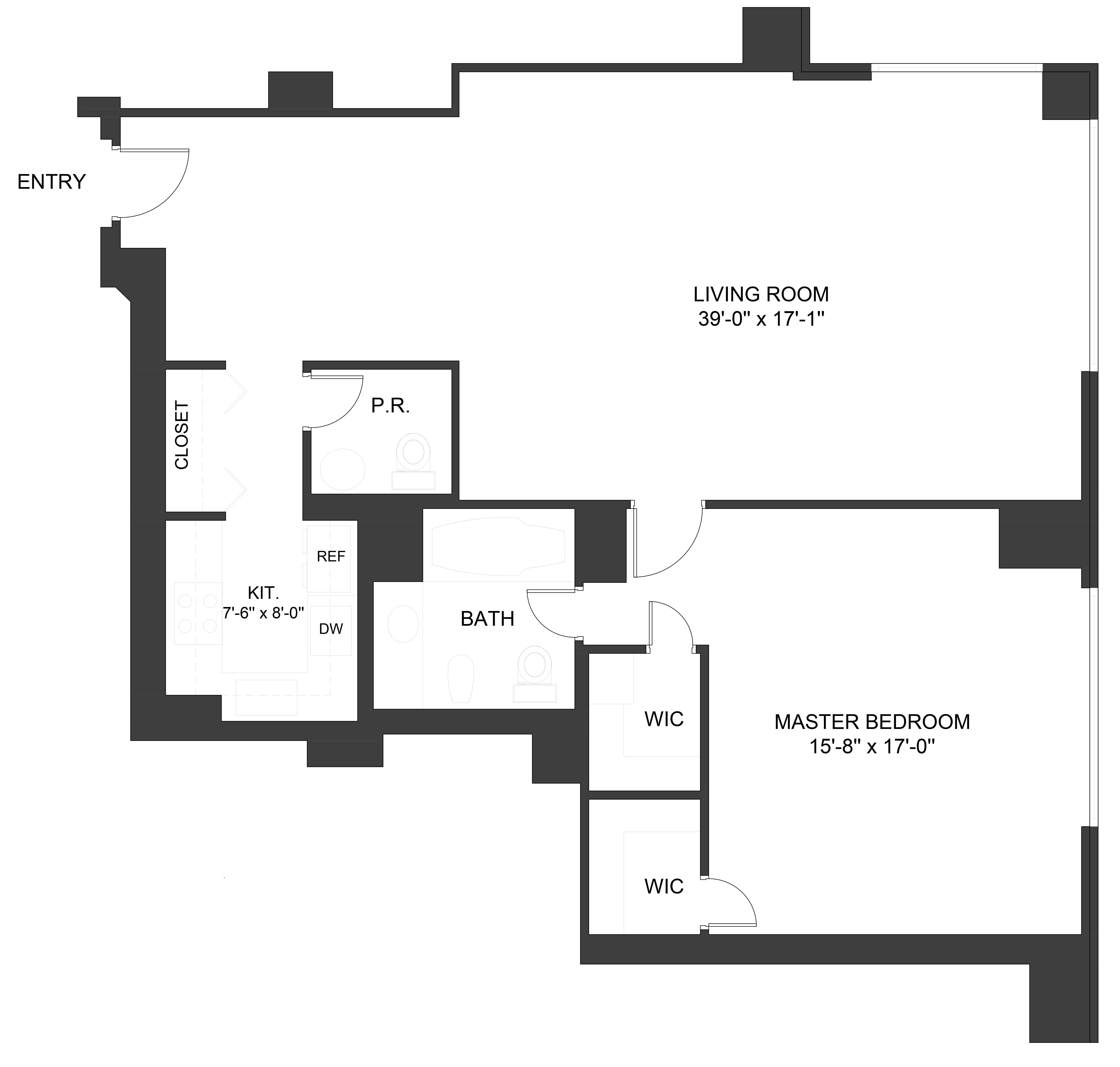 Floorplan for 721 5th Avenue, 30-C