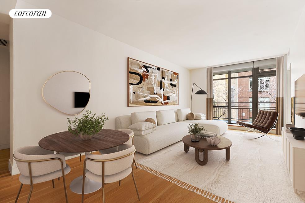 124 West 23rd Street 3B, Chelsea, Downtown, NYC - 1 Bedrooms  
1.5 Bathrooms  
4 Rooms - 