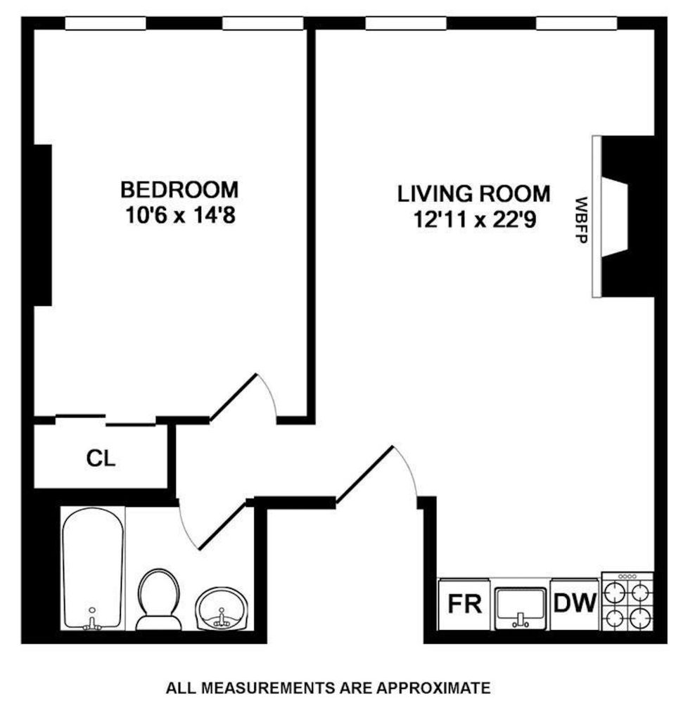 Floorplan for 165 East 104th Street, 2A