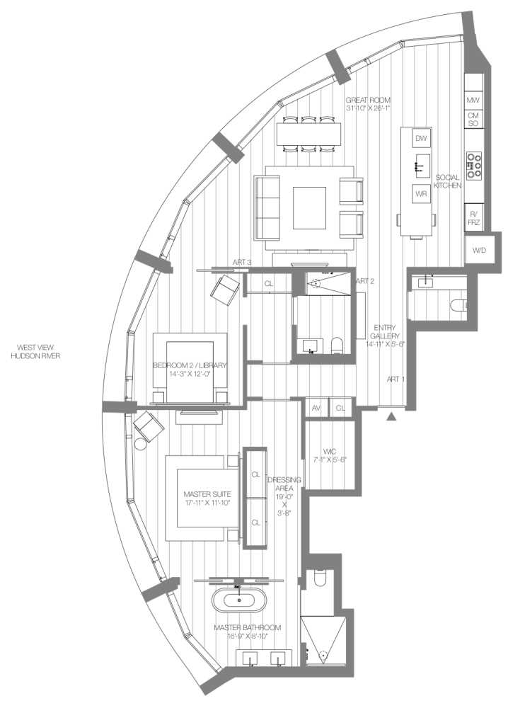 Floorplan for 160 Leroy Street, N5B