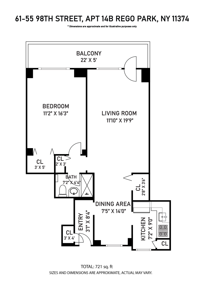 Floorplan for 61-55 98th Street