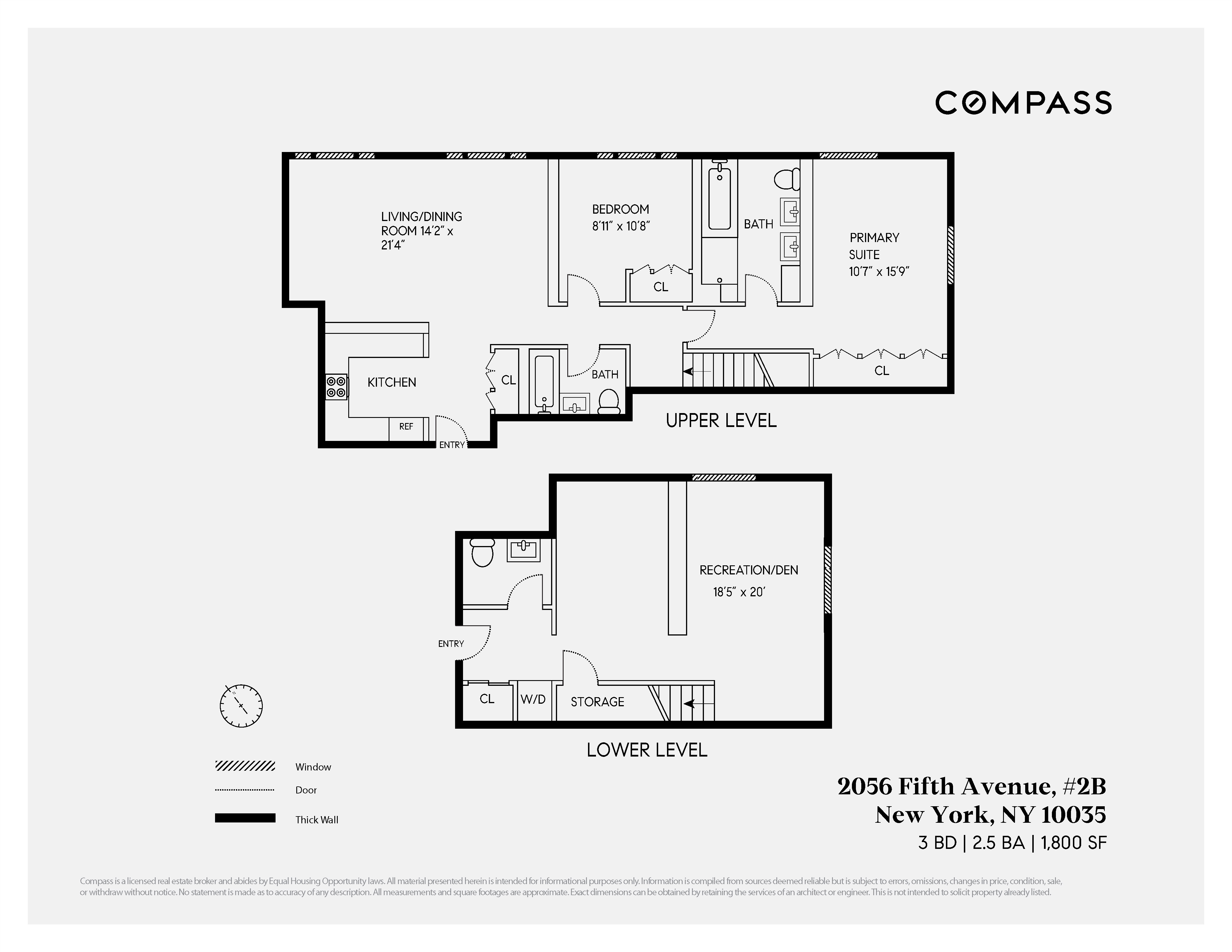 Floorplan for 2056 5th Avenue, 2B