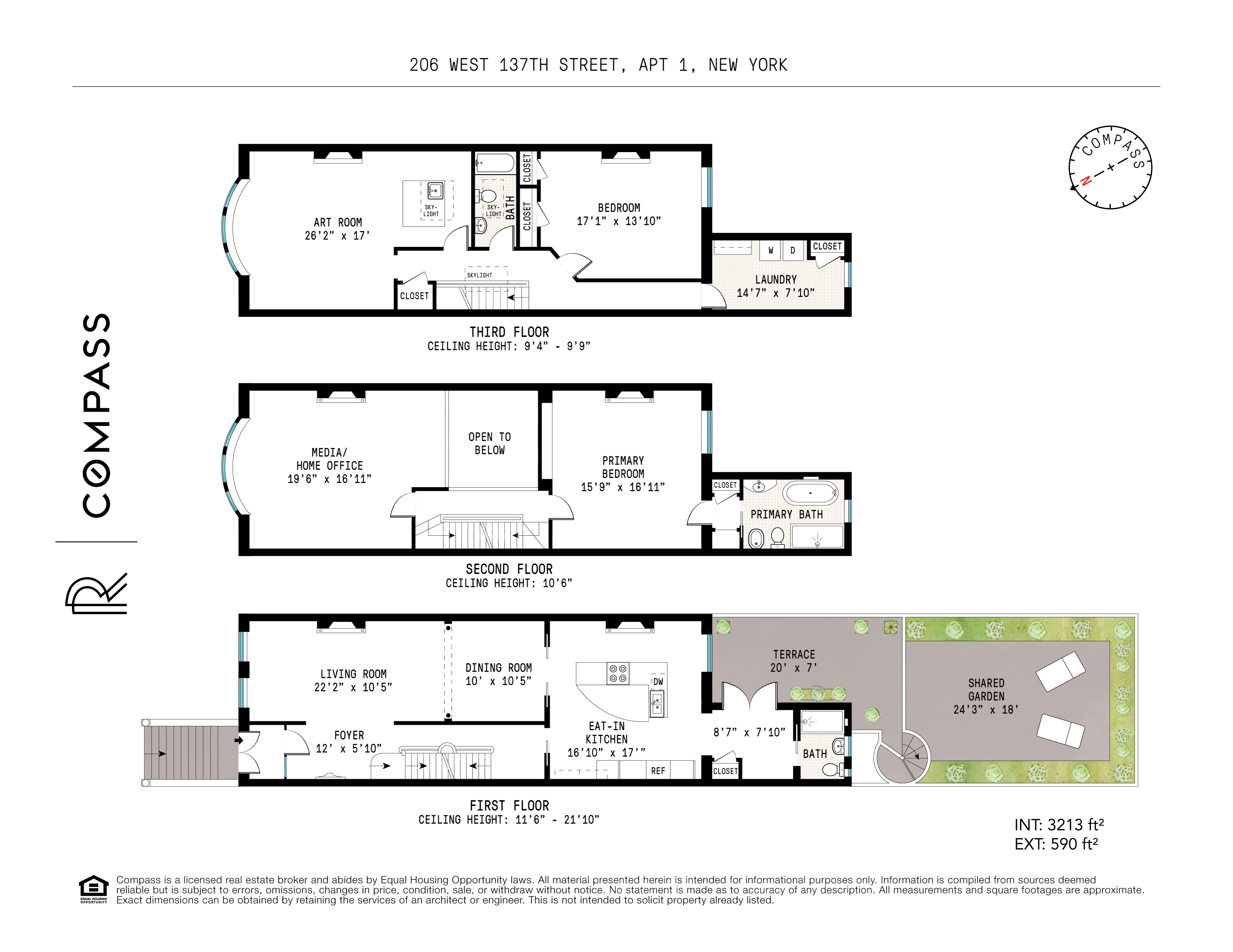 Floorplan for 206 West, 137th Street, 1