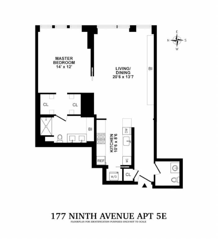 Floorplan for 177 9th Avenue, 5E