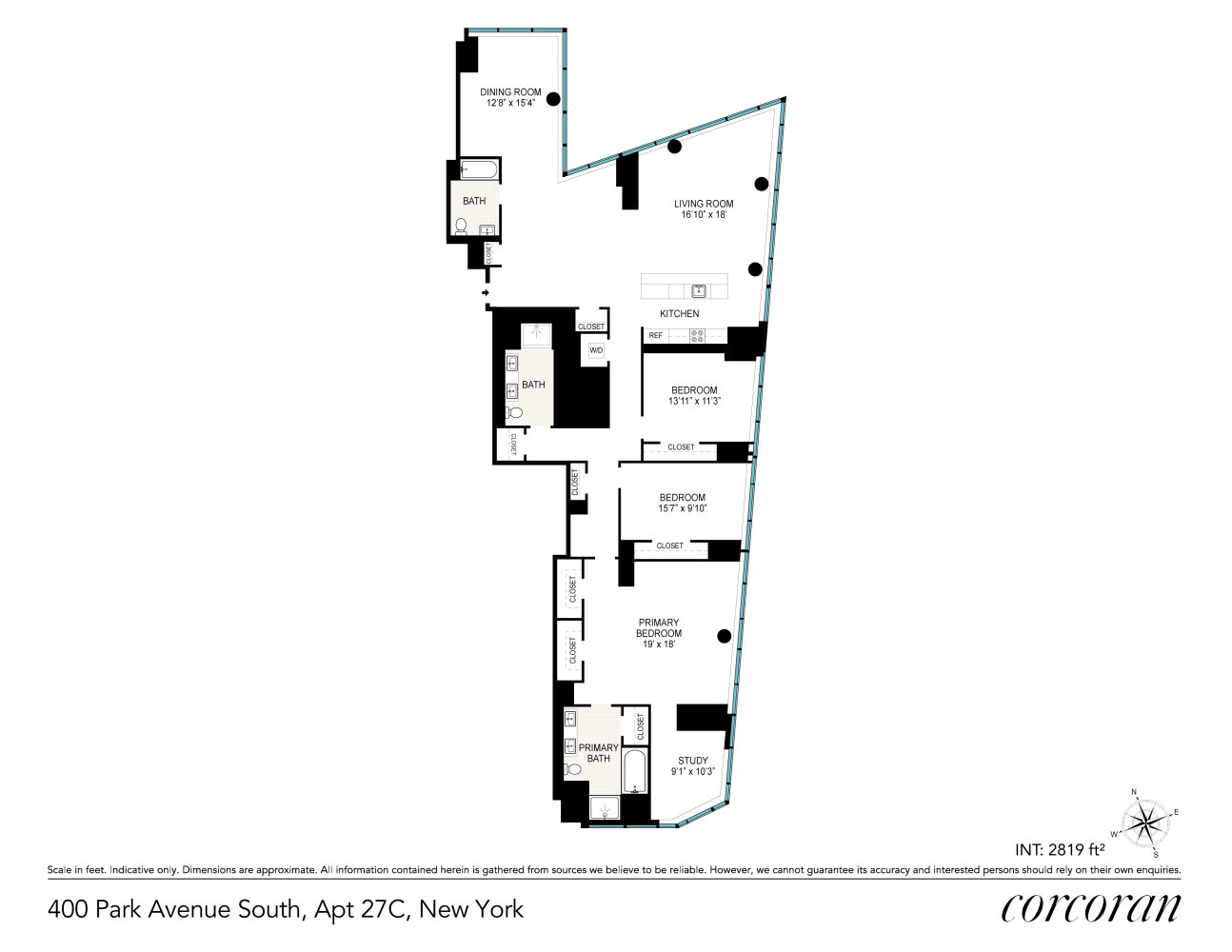 Floorplan for 400 Park Avenue, 27C