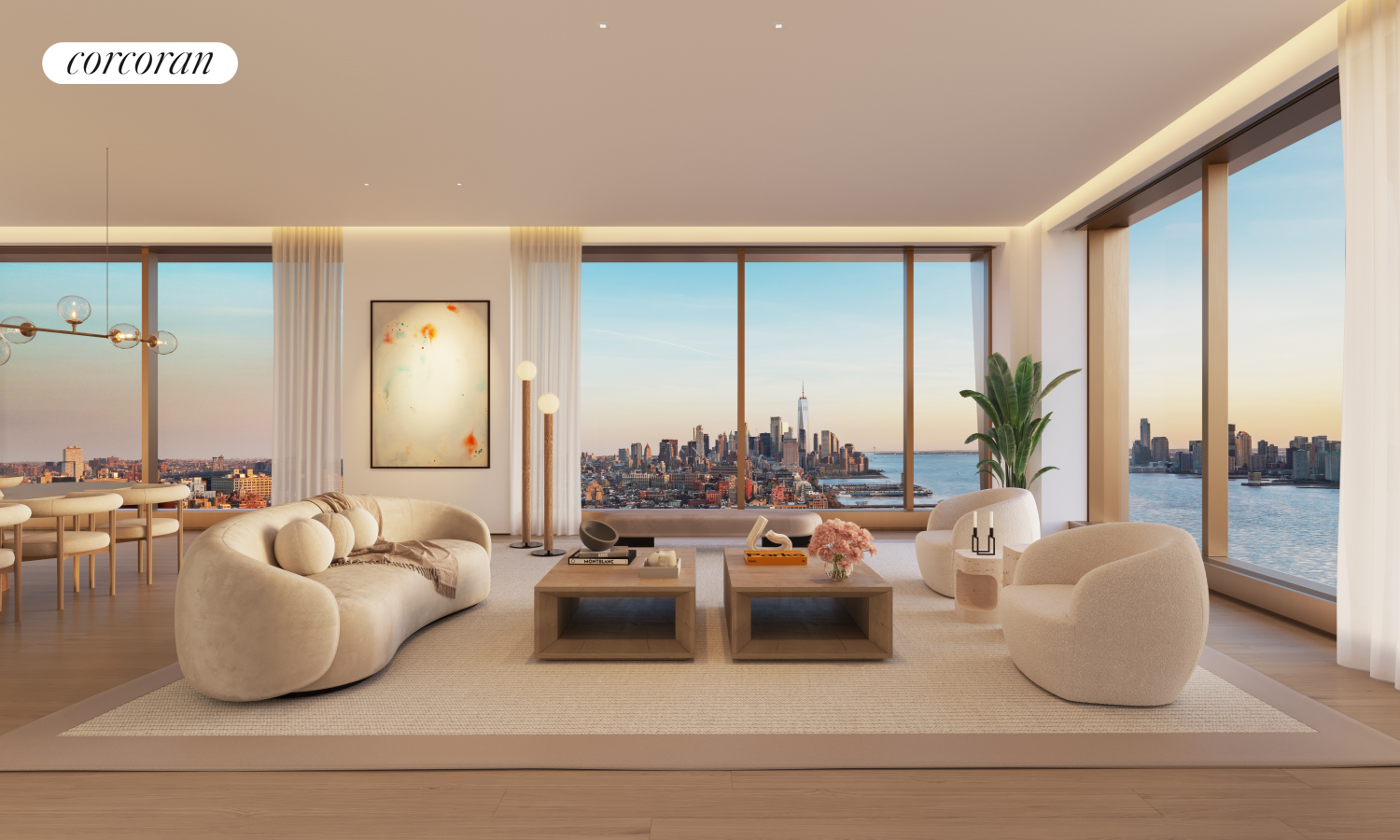 500 West 18th Street West 25D, Chelsea, Downtown, NYC - 4 Bedrooms  
4.5 Bathrooms  
7 Rooms - 