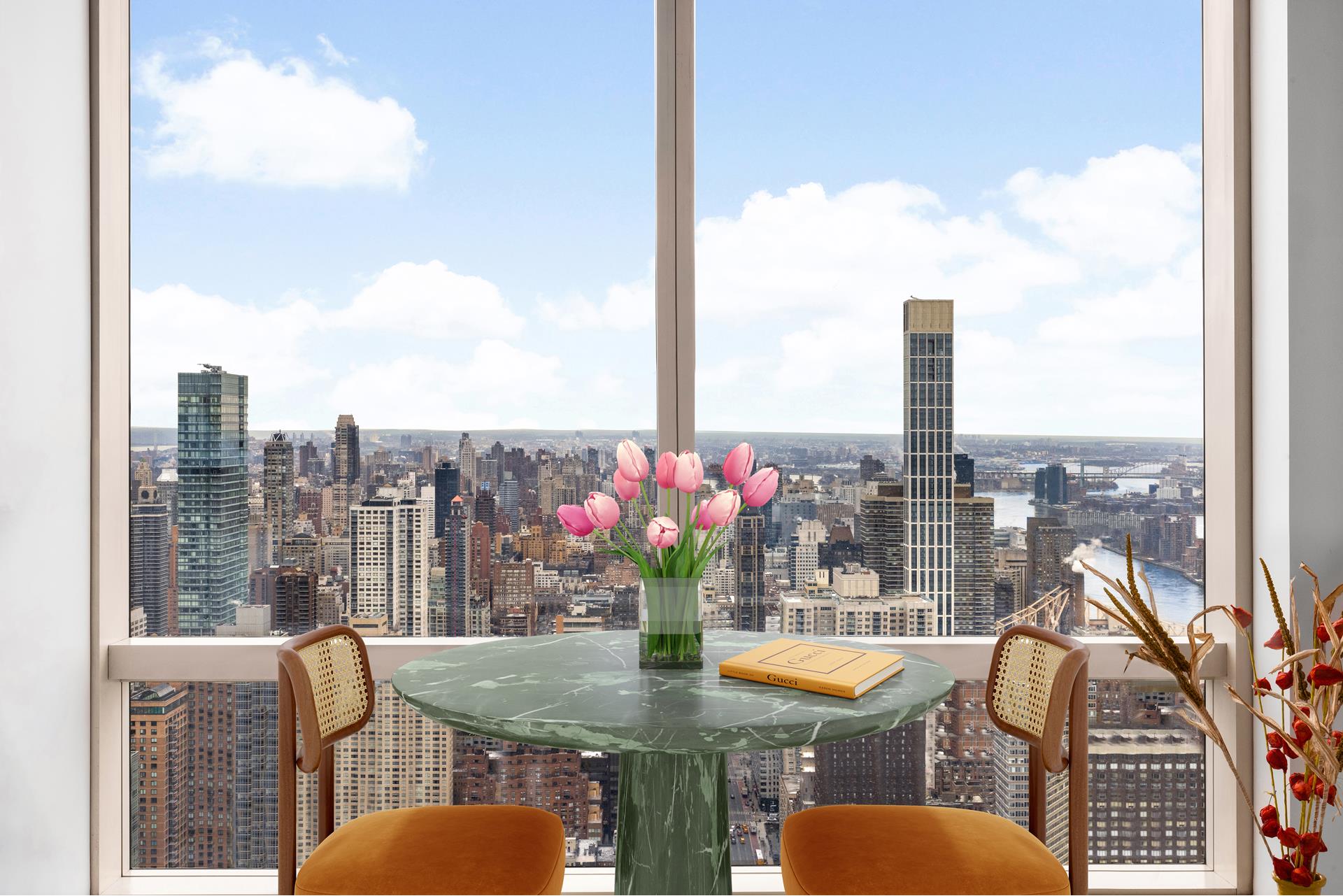 845 United Nations Plaza 65A, Turtle Bay, Midtown East, NYC - 2 Bedrooms  
2.5 Bathrooms  
5 Rooms - 