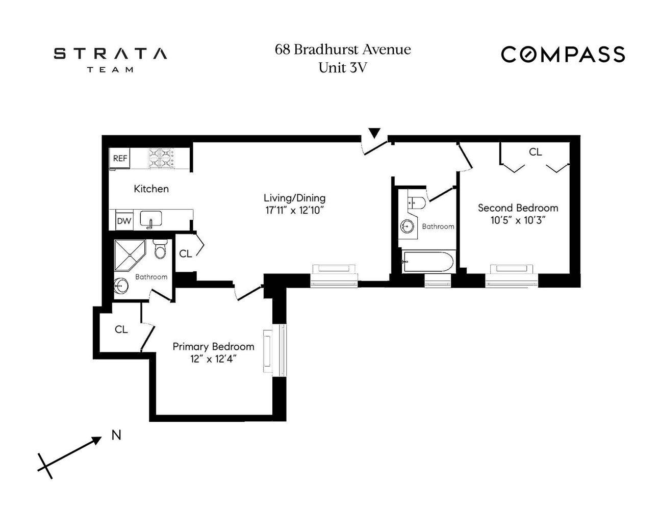 Floorplan for 68 Bradhurst Avenue, 3V