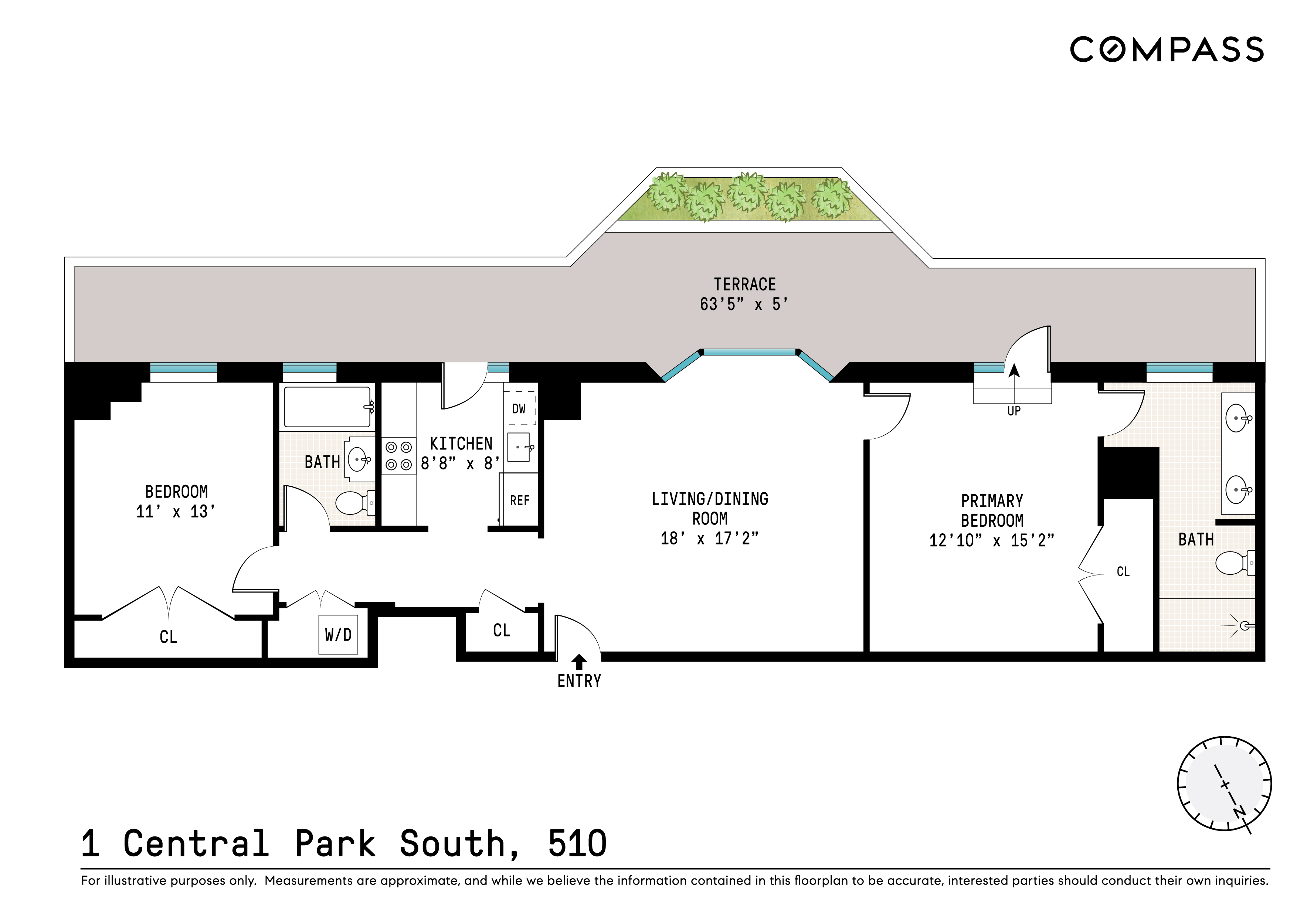 Floorplan for 1 Central Park, 510