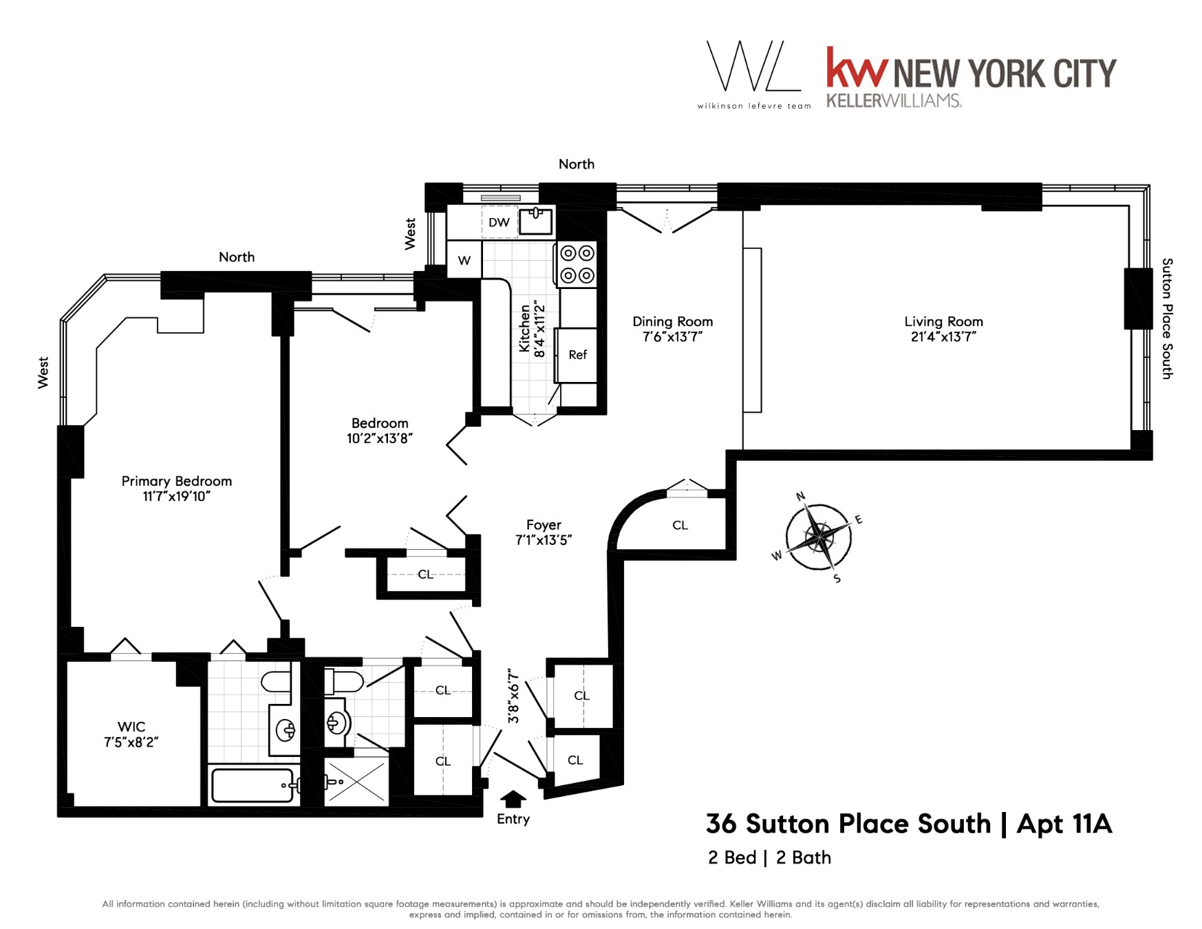 Floorplan for 36 Sutton Place, 11A