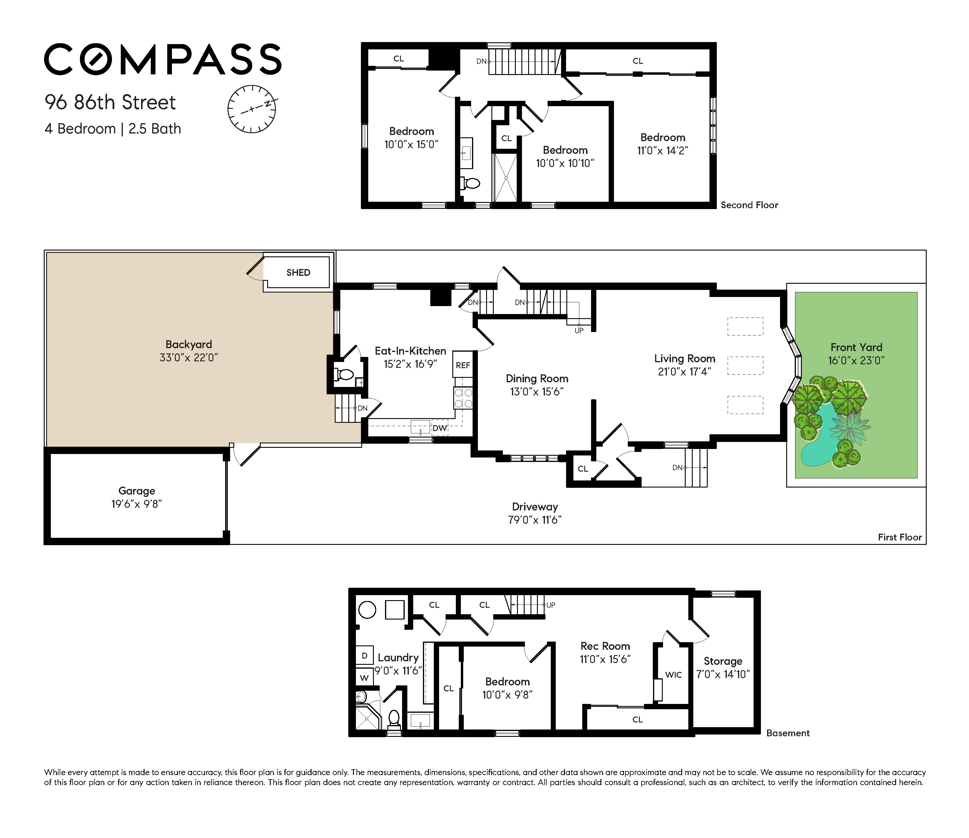 Floorplan for 96 86th Street