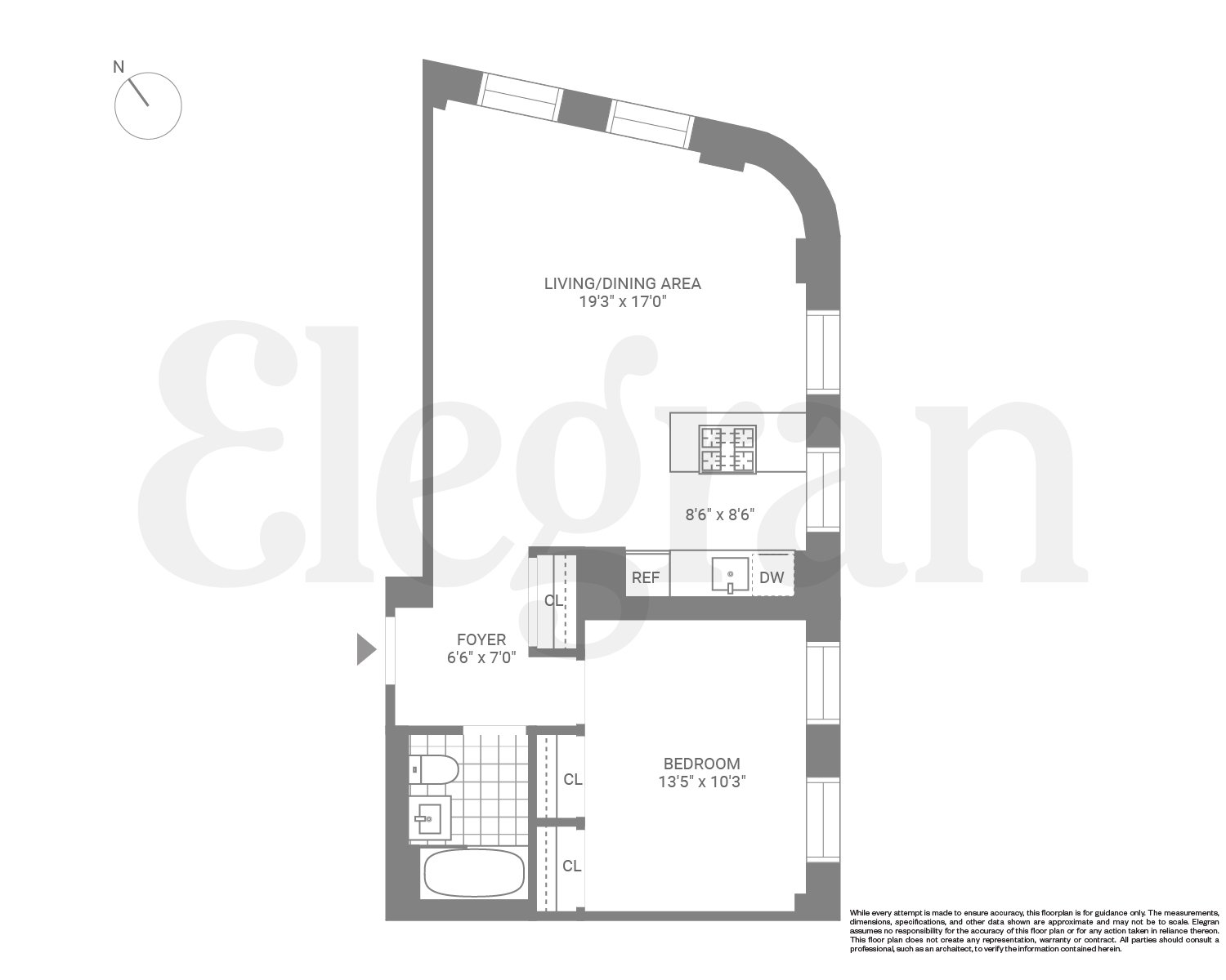 Floorplan for 120 Greenwich Street, 9-C