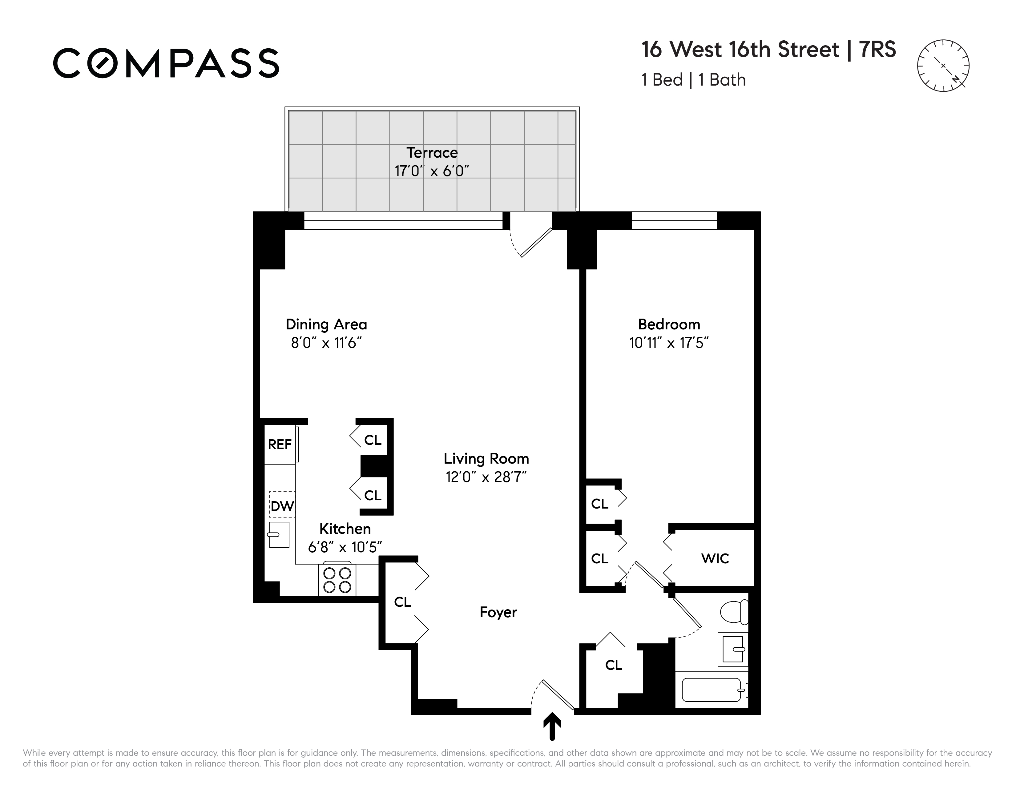 Floorplan for 16 West 16th Street, 7RS